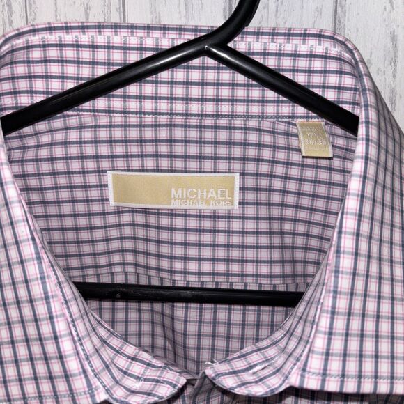Mens Size 17 1/2 34-35 Michael Kors Slim Fit Button Down Shirt NWT - Picture 2 of 5